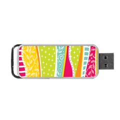 Abstract Lines Portable Usb Flash (one Side) by designsbymallika