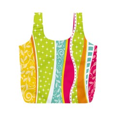 Abstract Lines Full Print Recycle Bag (m)