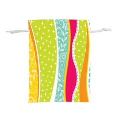 Abstract Lines Lightweight Drawstring Pouch (s)