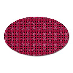 Df Ricky Purplish Oval Magnet by deformigo