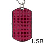 DF Ricky Purplish Dog Tag USB Flash (Two Sides) Front