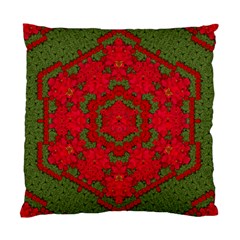 Bloom In Yule  Mandala Season Colors Standard Cushion Case (one Side) by pepitasart