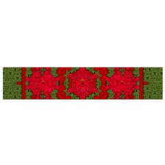 Bloom In Yule  Mandala Season Colors Small Flano Scarf by pepitasart