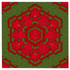 Bloom In Yule  Mandala Season Colors Wooden Puzzle Square