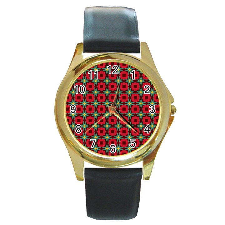 DF Jamie Greer Round Gold Metal Watch