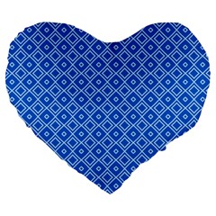 Tiling Winter Sports Dark Blue Seamless Pattern Equipment Rental At Ski Vector Id903601056 5 [conver Large 19  Premium Flano Heart Shape Cushions by deformigo