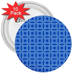 Df Blue Woollister 3  Buttons (10 Pack)  by deformigo