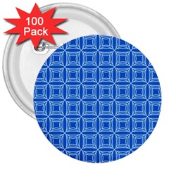 Df Blue Woollister 3  Buttons (100 Pack)  by deformigo