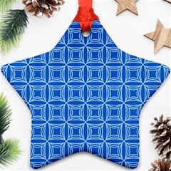 Df Blue Woollister Star Ornament (two Sides) by deformigo