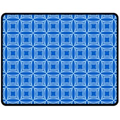 Df Blue Woollister Fleece Blanket (medium)  by deformigo