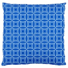 Df Blue Woollister Large Flano Cushion Case (two Sides) by deformigo