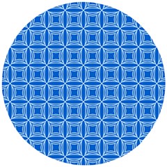 Df Blue Woollister Wooden Puzzle Round