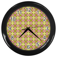 Df Blootomy Wall Clock (black) by deformigo