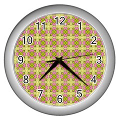 Df Blootomy Wall Clock (silver) by deformigo