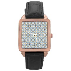 Df Norbert Pastel Rose Gold Leather Watch 