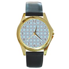 Df Tech Sky Round Gold Metal Watch by deformigo