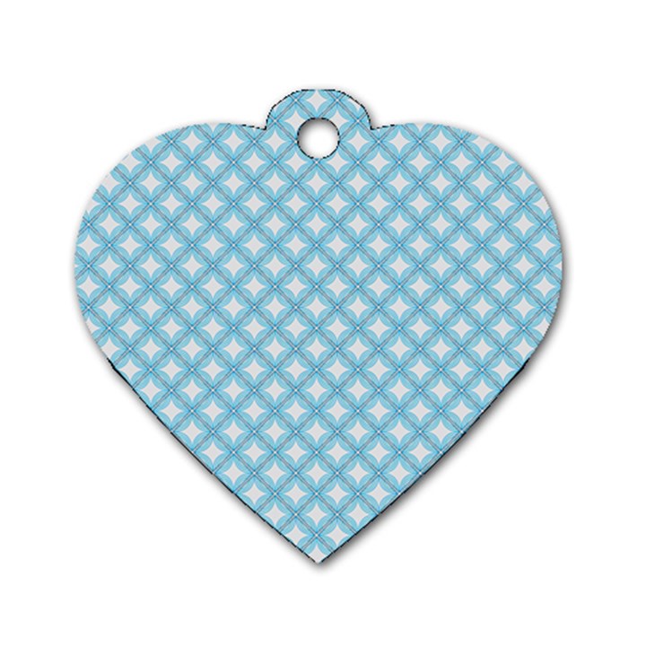 DF Albion Star Dog Tag Heart (One Side)