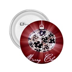 Merry Christmas Ornamental 2 25  Buttons by christmastore