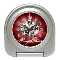 Merry Christmas Ornamental Travel Alarm Clock by christmastore