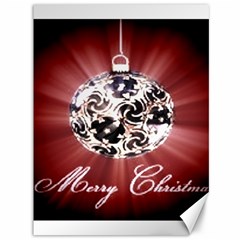 Merry Christmas Ornamental Canvas 36  X 48  by christmastore