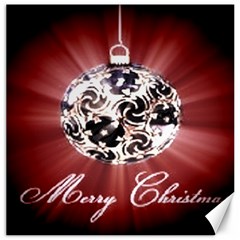 Merry Christmas Ornamental Canvas 16  X 16  by christmastore