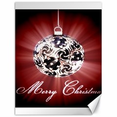 Merry Christmas Ornamental Canvas 18  X 24  by christmastore