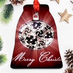 Merry Christmas Ornamental Bell Ornament (two Sides) by christmastore