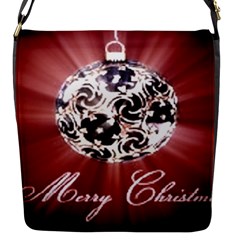 Merry Christmas Ornamental Flap Closure Messenger Bag (s)