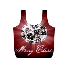 Merry Christmas Ornamental Full Print Recycle Bag (s) by christmastore