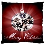 Merry Christmas Ornamental Large Flano Cushion Case (Two Sides) Front