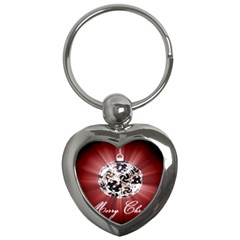 Merry Christmas Ornamental Key Chain (heart) by christmastore