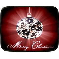 Merry Christmas Ornamental Fleece Blanket (mini) by christmastore