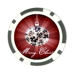 Merry Christmas Ornamental Poker Chip Card Guard (10 Pack)