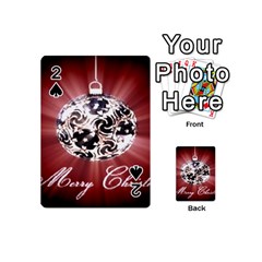 Merry Christmas Ornamental Playing Cards 54 Designs (mini) by christmastore