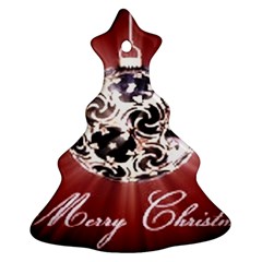 Merry Christmas Ornamental Christmas Tree Ornament (two Sides) by christmastore