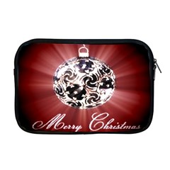 Merry Christmas Ornamental Apple Macbook Pro 17  Zipper Case by christmastore