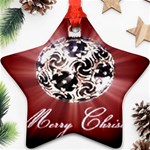 Merry Christmas Ornamental Ornament (Star) Front