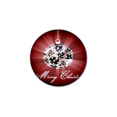 Merry Christmas Ornamental Golf Ball Marker (10 Pack)