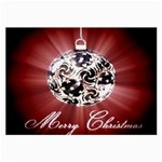 Merry Christmas Ornamental Large Glasses Cloth Front