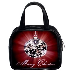 Merry Christmas Ornamental Classic Handbag (two Sides)