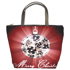 Merry Christmas Ornamental Bucket Bag