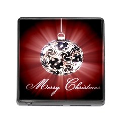 Merry Christmas Ornamental Memory Card Reader (square 5 Slot)