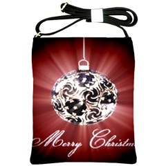 Merry Christmas Ornamental Shoulder Sling Bag by christmastore