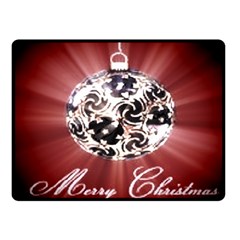 Merry Christmas Ornamental Fleece Blanket (small) by christmastore