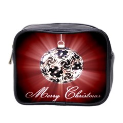 Merry Christmas Ornamental Mini Toiletries Bag (two Sides) by christmastore