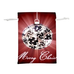 Merry Christmas Ornamental Lightweight Drawstring Pouch (s) by christmastore