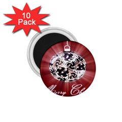 Merry Christmas Ornamental 1 75  Magnets (10 Pack)  by christmastore