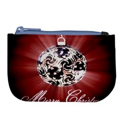 Merry Christmas Ornamental Large Coin Purse