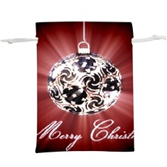 Merry Christmas Ornamental  Lightweight Drawstring Pouch (xl) by christmastore