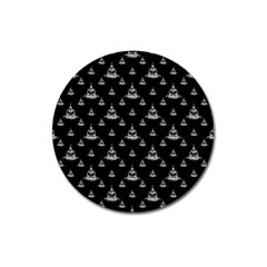 Buddhism Motif Print Pattern Design Magnet 3  (round) by dflcprintsclothing